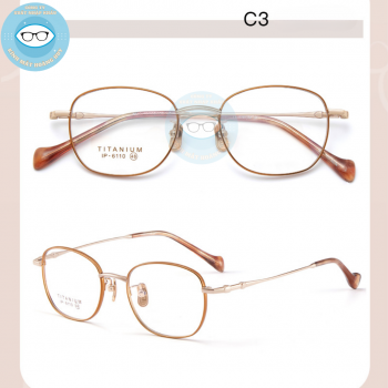 Gọng kính kim loại mã 6110